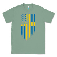 Sweden Swedish Roots American Flag | Canadian Roots Classic Tee | Teevron