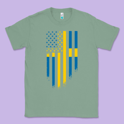 Sweden Swedish Roots American Flag | Canadian Roots Classic Tee Designed By Artisfamous