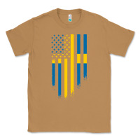 Toasted Coconut Sweden Swedish Roots American Flag | Canadian Roots Classic Tee - artisFamous