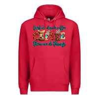 Cardinal first we drink coffee then we do things Premium Hoodie - AdoDesignShop