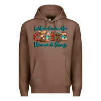 Chestnut first we drink coffee then we do things Premium Hoodie - AdoDesignShop