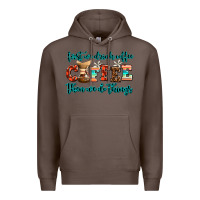 Coffee first we drink coffee then we do things Premium Hoodie - AdoDesignShop