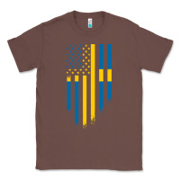 Chestnut Sweden Swedish Roots American Flag | Canadian Roots Classic Tee - artisFamous