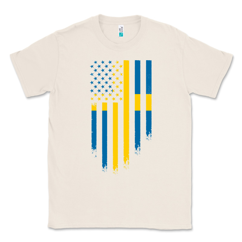 Sweden Swedish Roots American Flag | Canadian Roots Classic Tee by artisFamous | Teevron