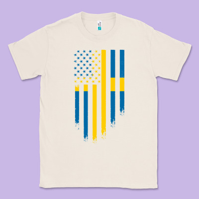 Sweden Swedish Roots American Flag | Canadian Roots Classic Tee Designed By Artisfamous