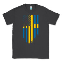 Smoke Sweden Swedish Roots American Flag | Canadian Roots Classic Tee - artisFamous