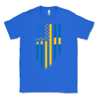 True Royal Sweden Swedish Roots American Flag | Canadian Roots Classic Tee - artisFamous