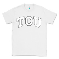 White tcu Classic Tee - artisFamous