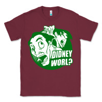 Burgundy didney worl Classic Tee - artisFamous