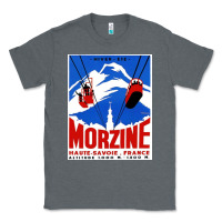 Charcoal Heather Savoie France Blue Classic Tee - artisFamous