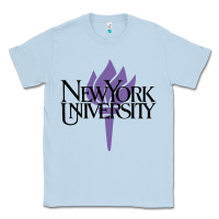Dusty Blue New York University Classic Tee - artisFamous