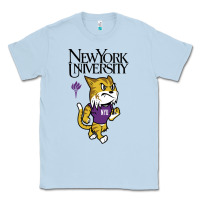 Dusty Blue New York University Classic Tee - artisFamous