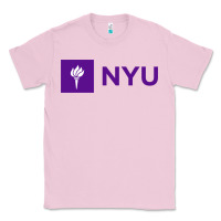 Bubblegum Pink nyu new york university purple Classic Tee - artisFamous