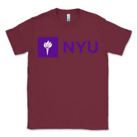 Burgundy nyu new york university purple Classic Tee - artisFamous