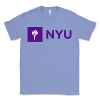Colony Blue nyu new york university purple Classic Tee - artisFamous