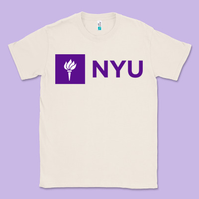 Nyu New York University Purple Classic Tee Designed By Artisfamous