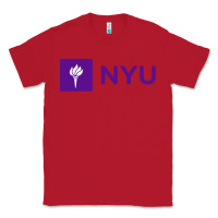 Red nyu new york university purple Classic Tee - artisFamous