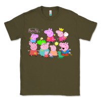 Army Green Peppa Pig Classic Tee - artisFamous
