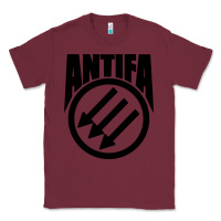 Burgundy anti blue check action Classic Tee - artisFamous
