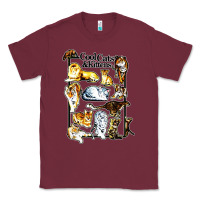Burgundy cool cats and kittens Classic Tee - artisFamous