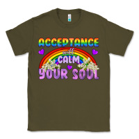 Army Green Lgbtq Acceptance Will Calm Your Soul Classic Tee - BundleAndBundleShop