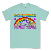 Seafoam Lgbtq Acceptance Will Calm Your Soul Classic Tee - BundleAndBundleShop