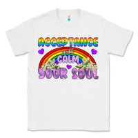 White Lgbtq Acceptance Will Calm Your Soul Classic Tee - BundleAndBundleShop