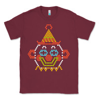 Burgundy lite brite Classic Tee - artisFamous