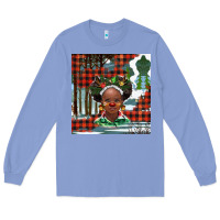Colony Blue Christmas African girl Long Sleeve Tee - BarkalooDesign