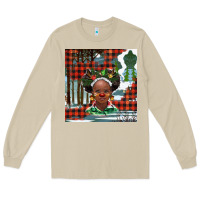 Mushroom Christmas African girl Long Sleeve Tee - BarkalooDesign