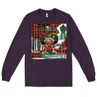 Plum Christmas African girl Long Sleeve Tee - BarkalooDesign
