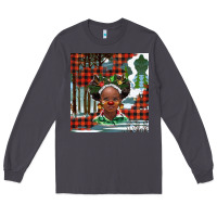 Smoke Christmas African girl Long Sleeve Tee - BarkalooDesign