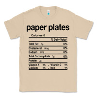 Mushroom paper plates nutrition facts funny thanksgiving christmas Classic Tee - artisFamous