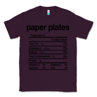 Plum paper plates nutrition facts funny thanksgiving christmas Classic Tee - artisFamous