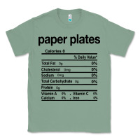 Sage paper plates nutrition facts funny thanksgiving christmas Classic Tee - artisFamous