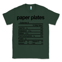 Sports Green paper plates nutrition facts funny thanksgiving christmas Classic Tee - artisFamous