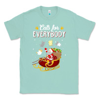 Seafoam cats for everybody cat christmas ugly christmas sweatshirt Classic Tee - artisFamous