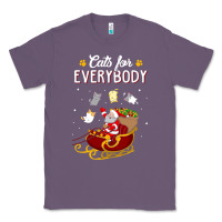 Lavender cats for everybody cat christmas ugly christmas sweatshirt Classic Tee - artisFamous