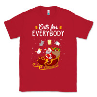 Red cats for everybody cat christmas ugly christmas sweatshirt Classic Tee - artisFamous