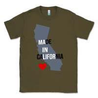 Army Green made in california Classic Tee - artisFamous