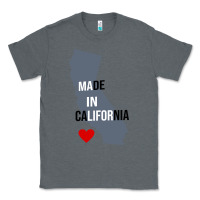 Charcoal Heather made in california Classic Tee - artisFamous