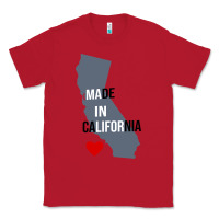 Red made in california Classic Tee - artisFamous