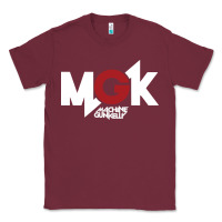 Burgundy machine gun Classic Tee - artisFamous