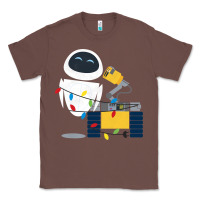 Chestnut wall e eve christmas light wrap graphic t shirt Classic Tee - artisFamous