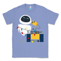 Colony Blue wall e eve christmas light wrap graphic t shirt Classic Tee - artisFamous