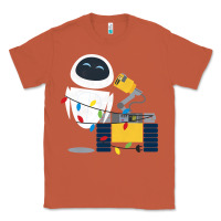 Copper wall e eve christmas light wrap graphic t shirt Classic Tee - artisFamous