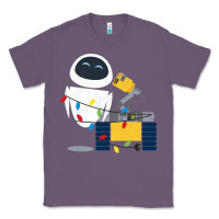Lavender wall e eve christmas light wrap graphic t shirt Classic Tee - artisFamous