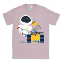 Lilac wall e eve christmas light wrap graphic t shirt Classic Tee - artisFamous