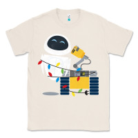 Natural wall e eve christmas light wrap graphic t shirt Classic Tee - artisFamous
