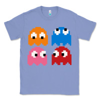Colony Blue pacman ghosts cool retro 80s Classic Tee - artisFamous